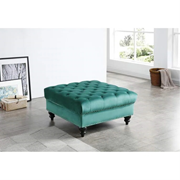 Nola Velvet Ottoman