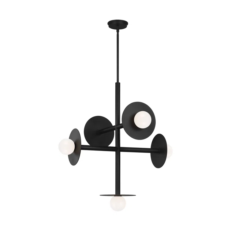 Nodes Large Chandelier by Kelly Wearstler - Black