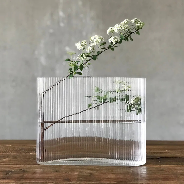 Mist Lead Free Crystal Vase