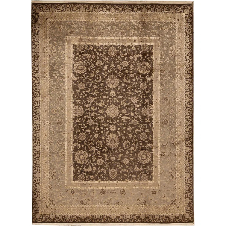Wahi Rugs Hand Knotted Fine Persian Mashad 9'0"x12'0" -w258