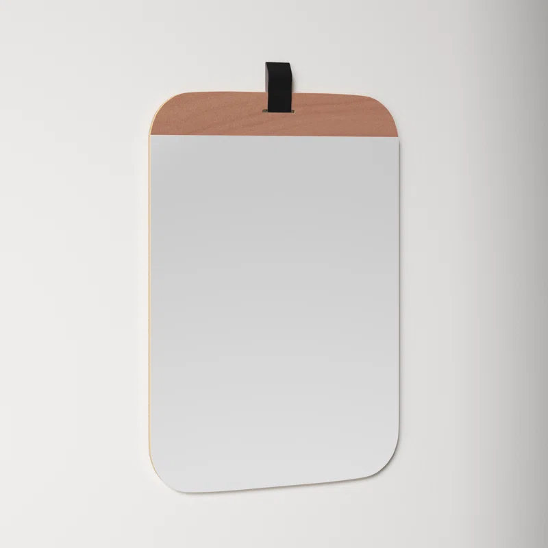 Lanny Wood Flat Wall Mirror