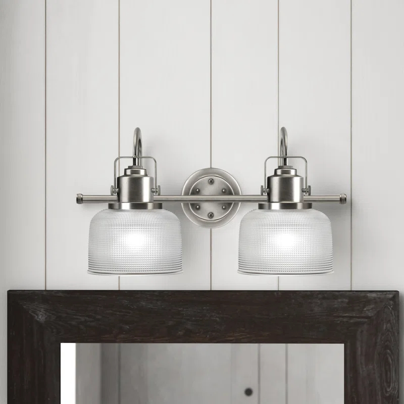 Rosser 2 Light Transparent Dimmable Vanity Light