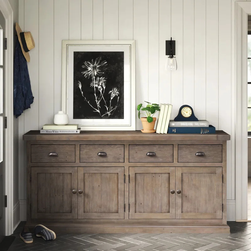 Kinston 74" Wide Solid Wood Sideboard