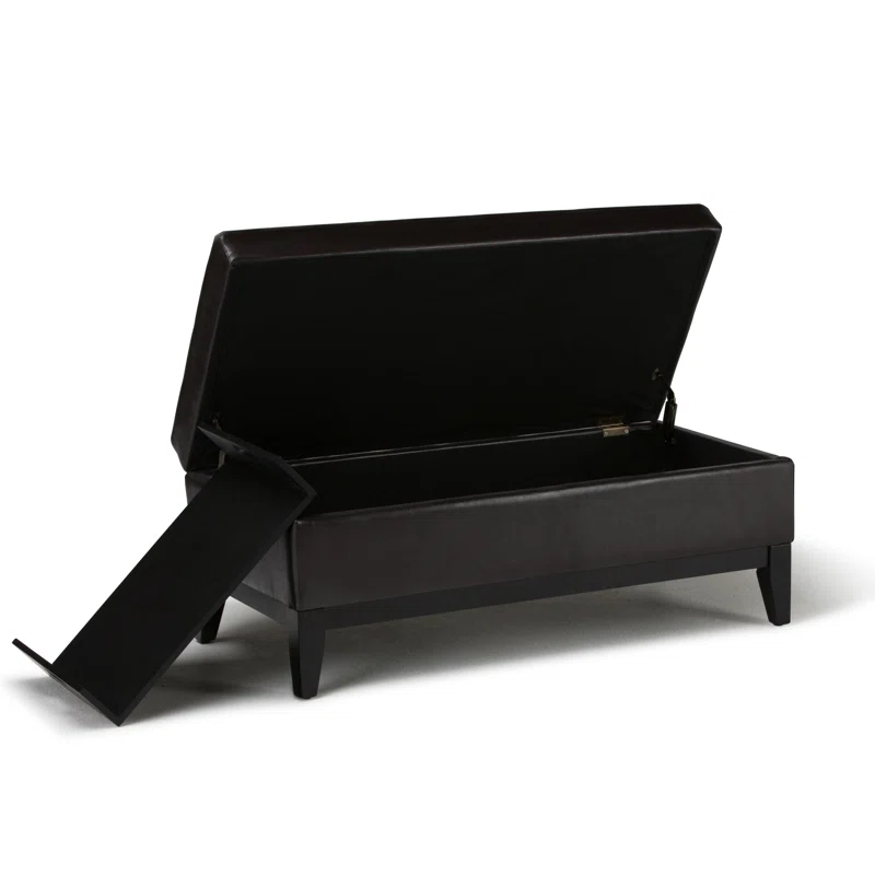 Oregon Faux Leather Ottoman