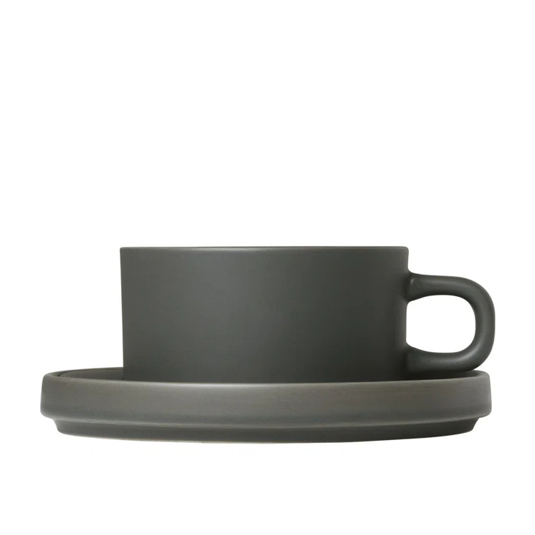 PILAR Stoneware Teacup & Saucer