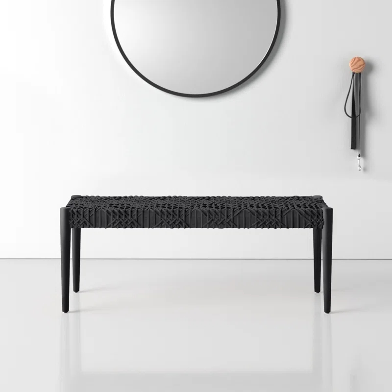 Kazbah 47" Genuine Leather Bench