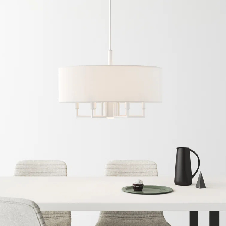 Moonlighter 7 Light Metal Dimmable Drum Chandelier