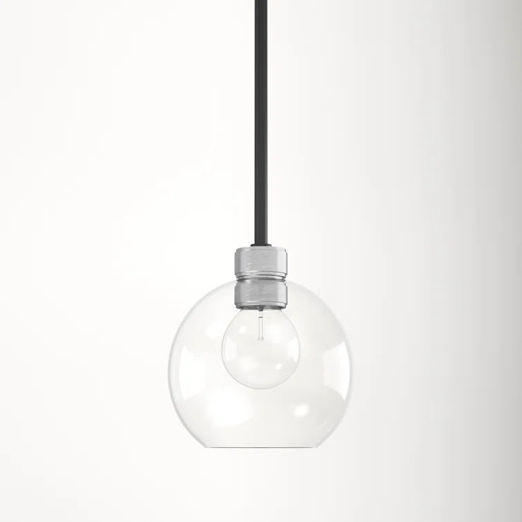 Davian Single Light Glass Dimmable Pendant
