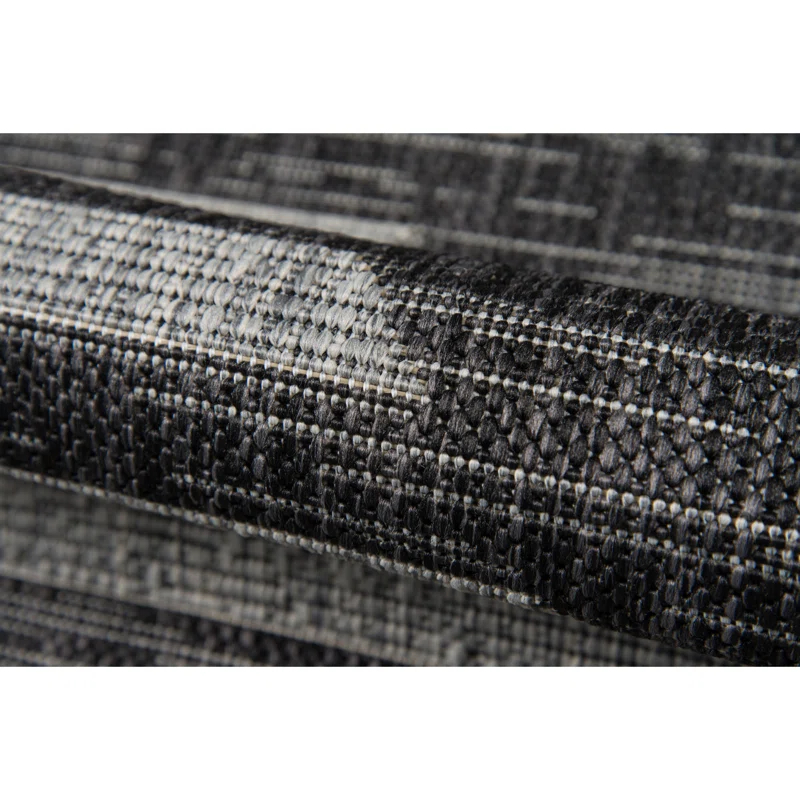Momeni Villa Monaco Geometric Charcoal Area Rug
