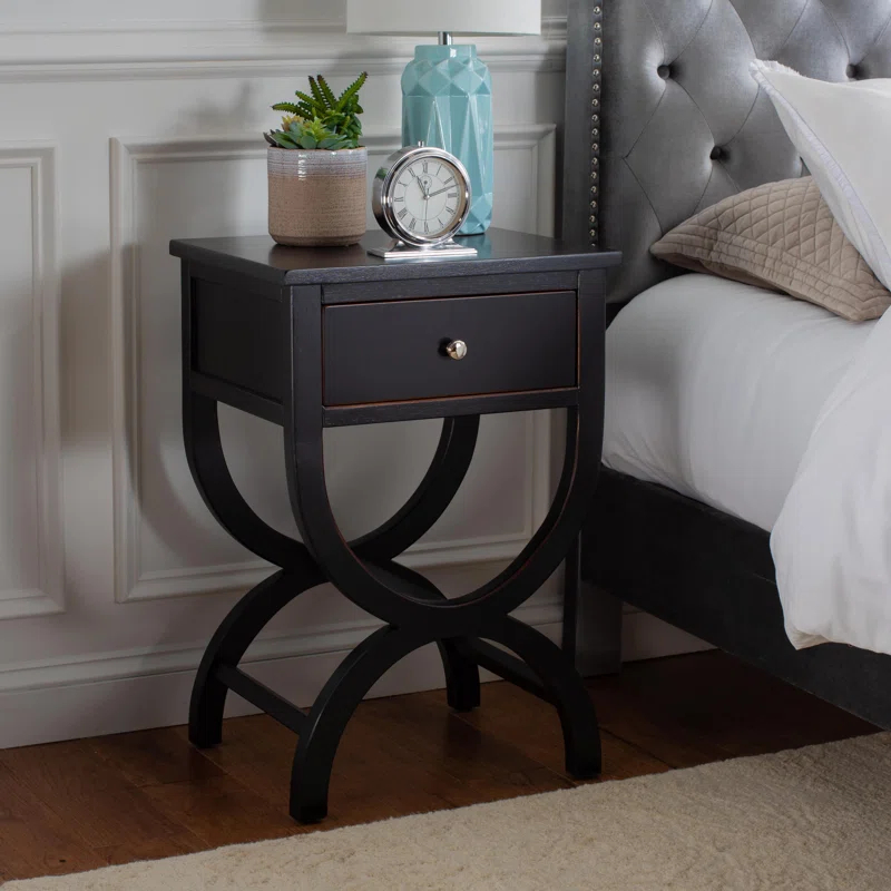 Floris End Table With Storage