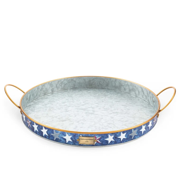 MacKenzie-Childs Royal Star Serving Trays (Set of 2)