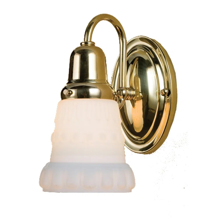 Schoolhouse & Early Electric Brass Armed Sconce