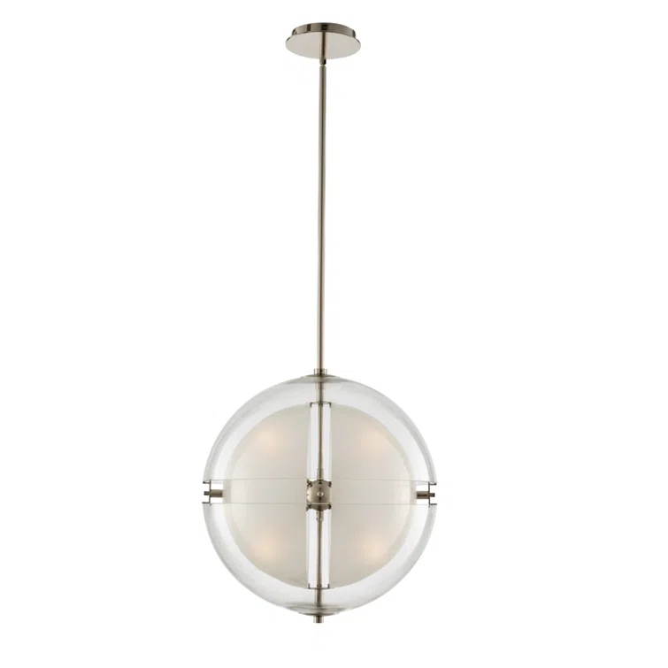 Kalco Sussex 4 - Light Polished Nickel Single Pendant