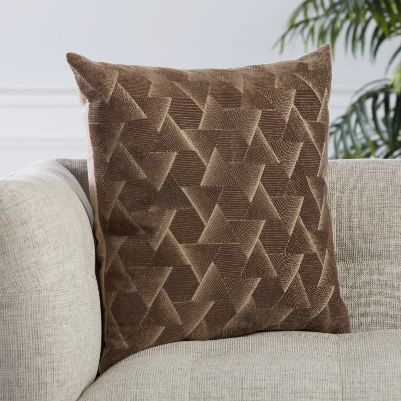 Gretchen Geometric Cotton Throw Pillow
