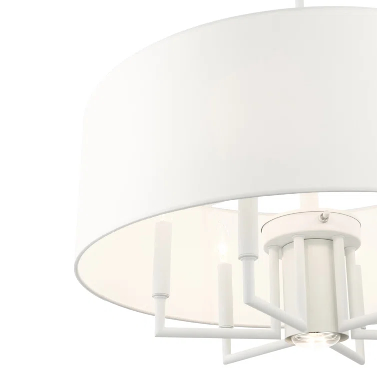Moonlighter 7 Light Metal Dimmable Drum Chandelier