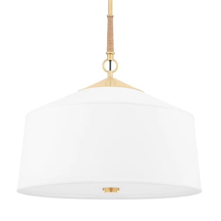 Emrys Pendant Light - White / 22.25" Dia