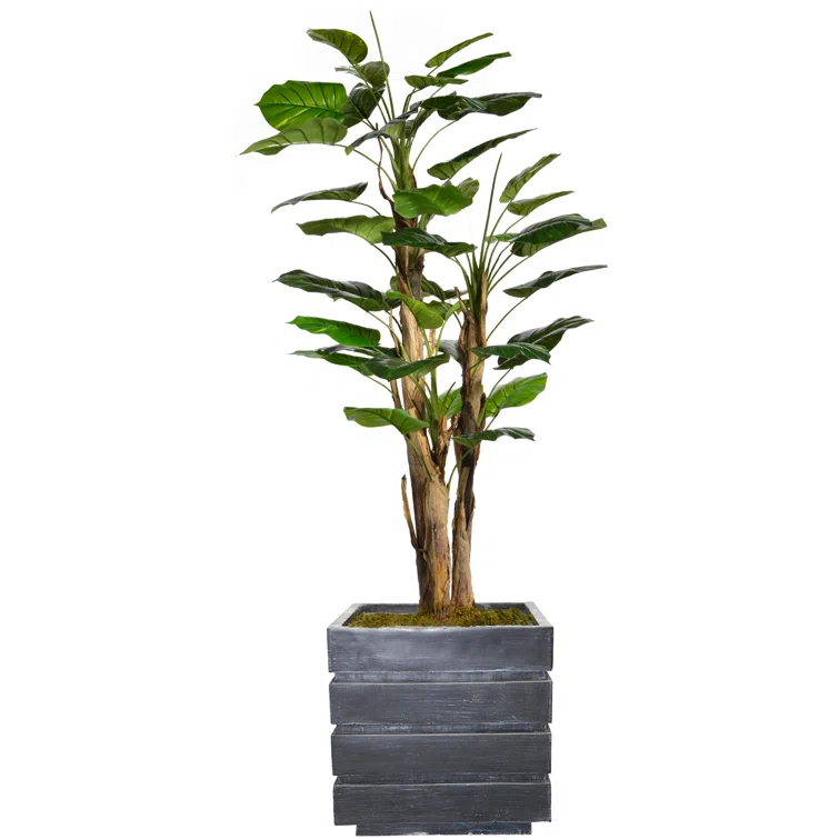 Panama 66" Artificial Scindapsus Aureus Tree in Planter
