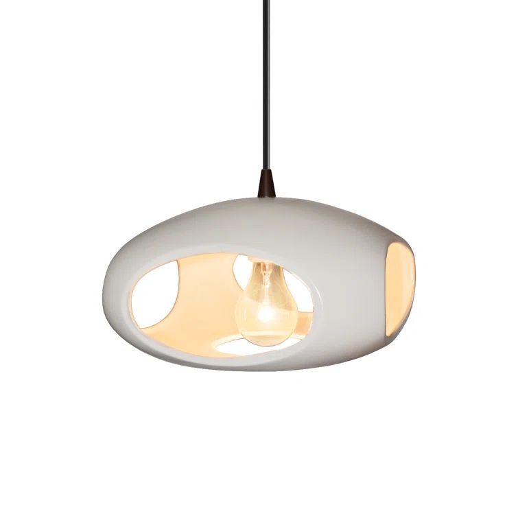 Logan Single Light Ceramic Dimmable Pendant