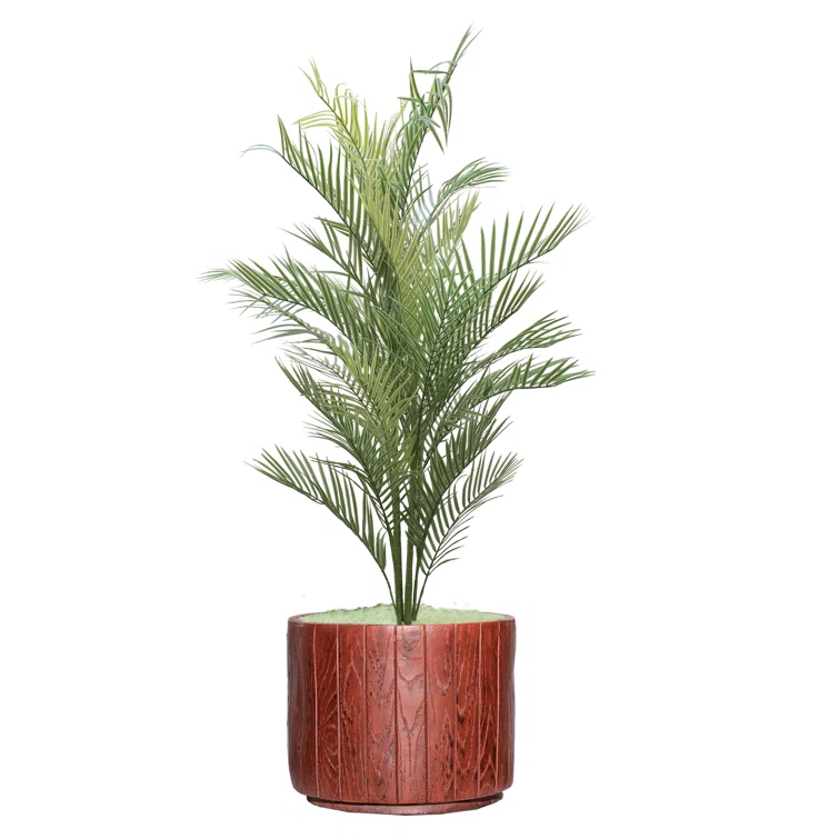 Panama 53'' Faux Palm Tree Tree in Fiberstone Vase