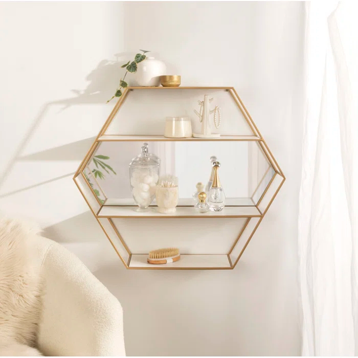 Celestia 3 Piece Hexagon Accent Shelf
