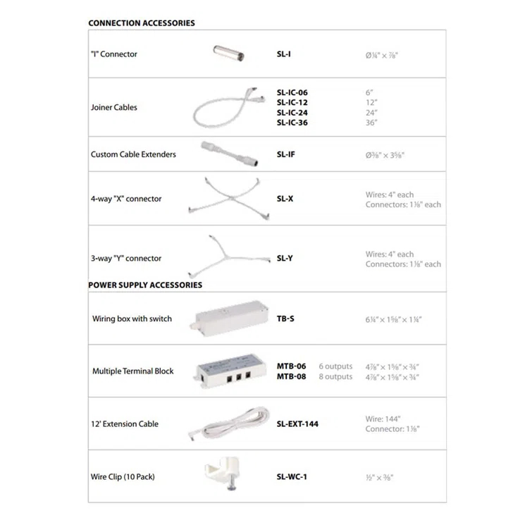 WAC Lighting SL-EXT-144 Connector Extension Cable