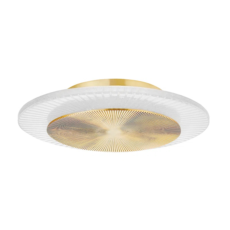 Pellard Flush Mount Light - Brass / 16"W