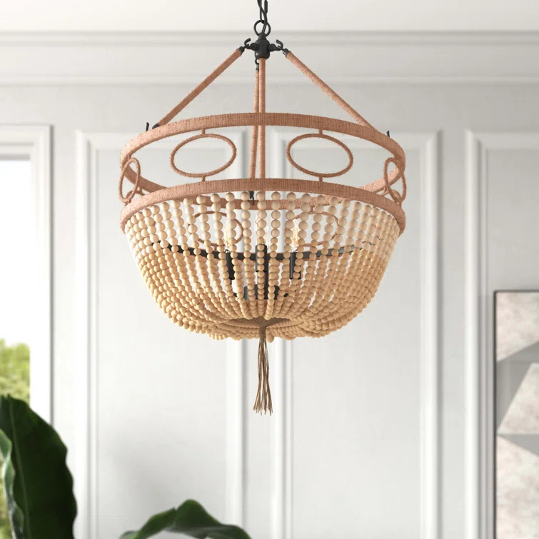 Sadie 4 Light Metal Dimmable Empire Chandelier