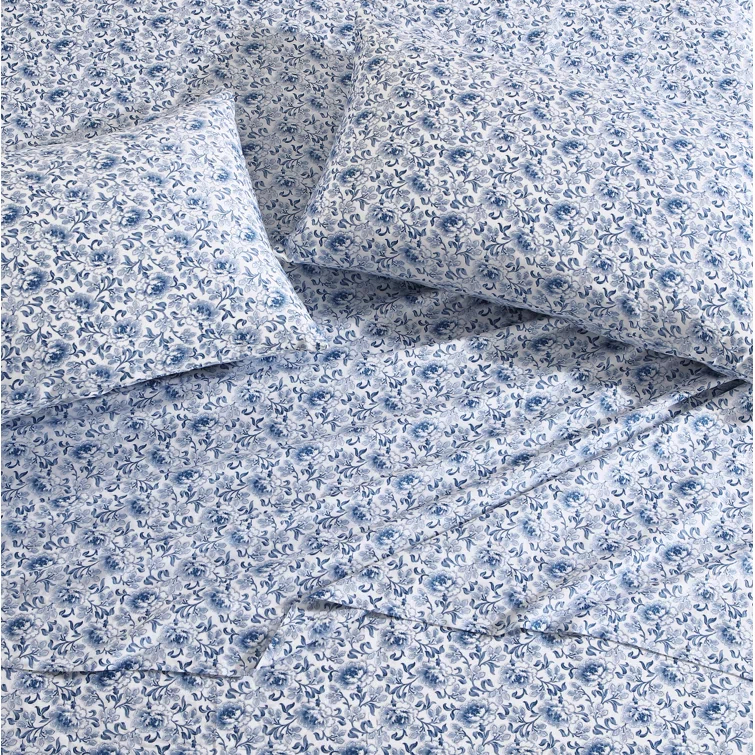 Laura Ashley Laura Ashley Printed Cotton Sateen Pillowcase Set (Set of 2)