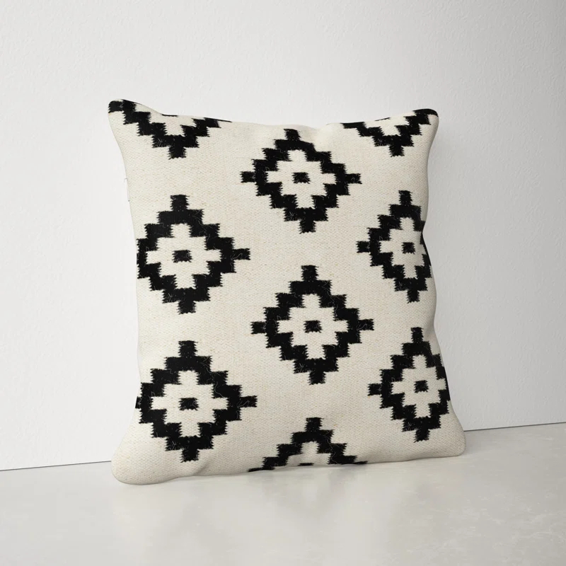 Jada Geometric Wool Throw Pillow