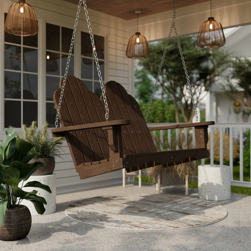 Classic Adirondack Porch Swing