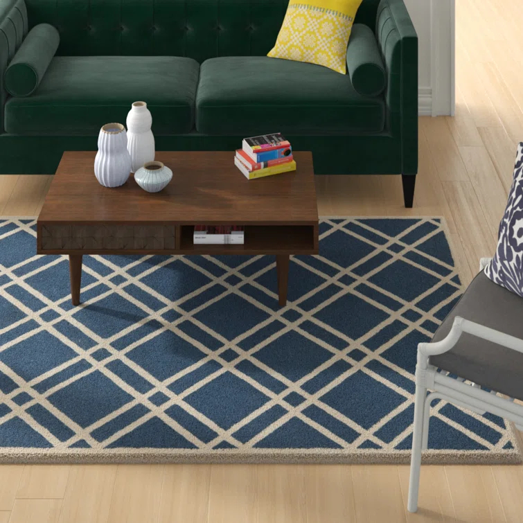Sanyla Hand Tufted Wool Geometric Rug