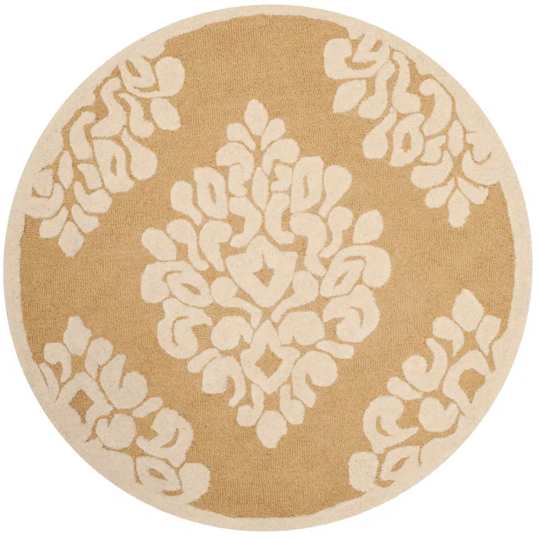 Floret Martha Stewart Hand Tufted Wool Damask Rug