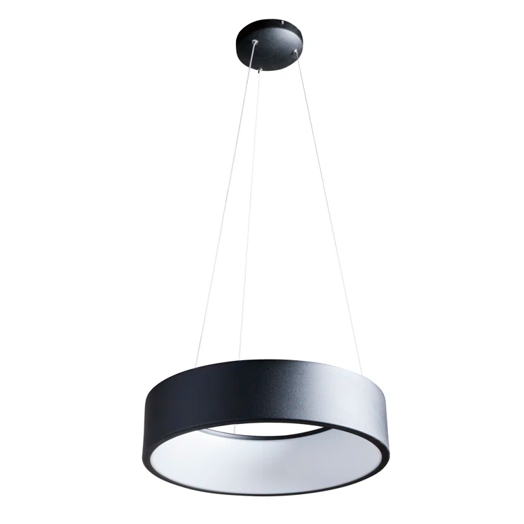 Fynn Single Light Steel Dimmable LED Pendant
