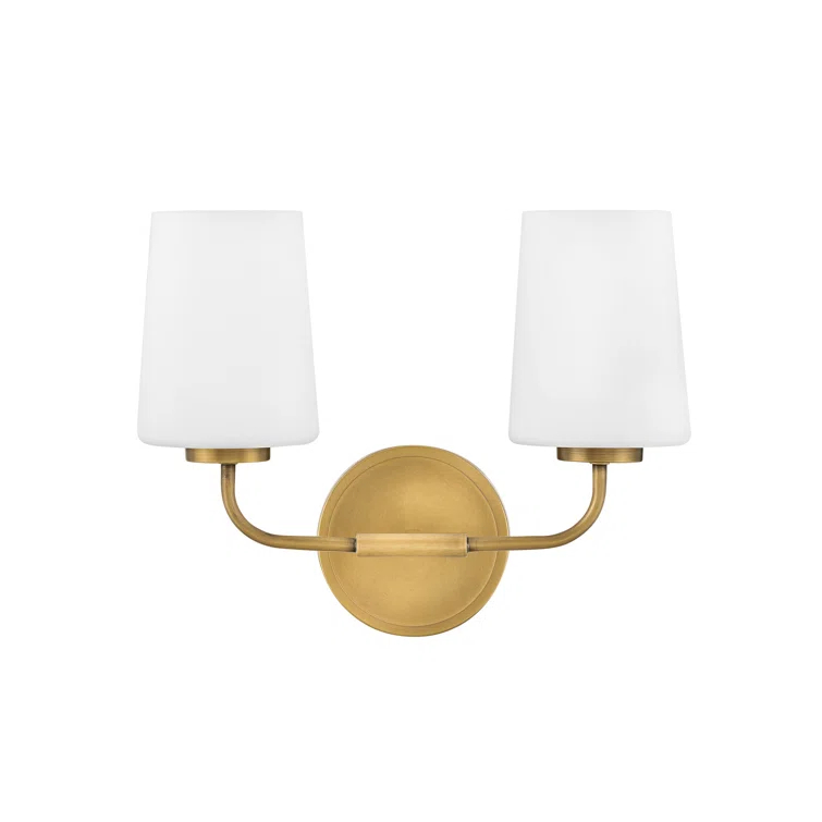 Fitz 2 Light Frosted Dimmable Vanity Light