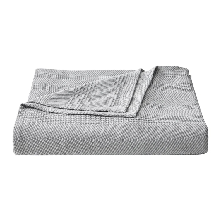 Nautica Nautica Chevron Stripe Cotton Blanket