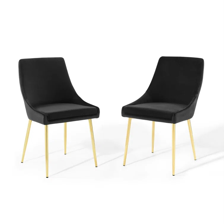 Modway Modway Viscount Performance Velvet Dining Chairs (Set of 2)