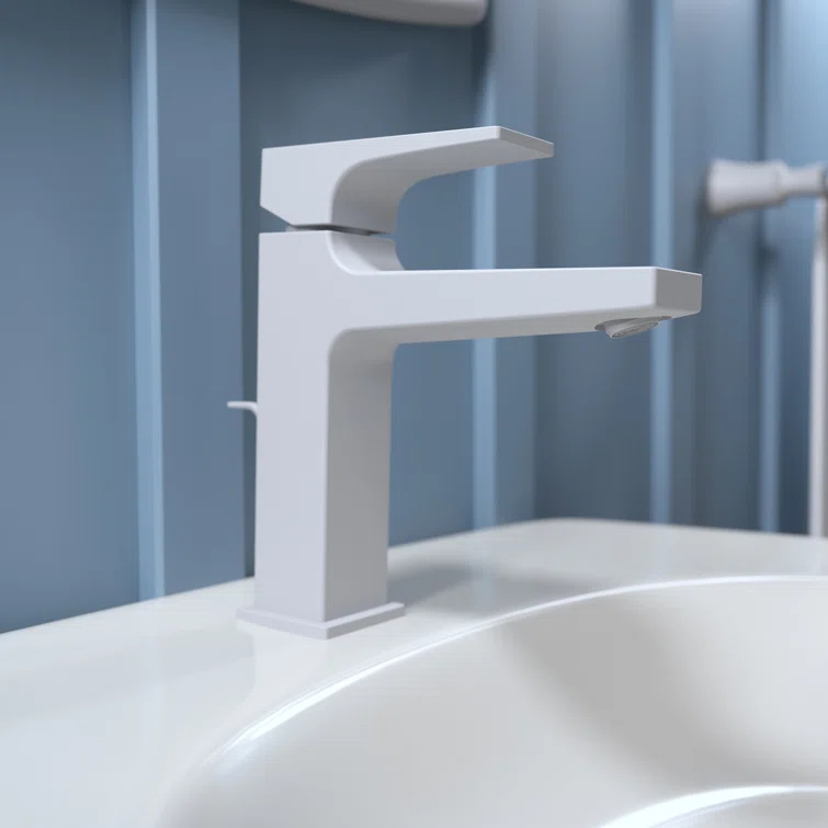 Hansgrohe Metropol Single-Hole Faucet 110 with Lever Handle and Drain Assembly, 1.2 GPM