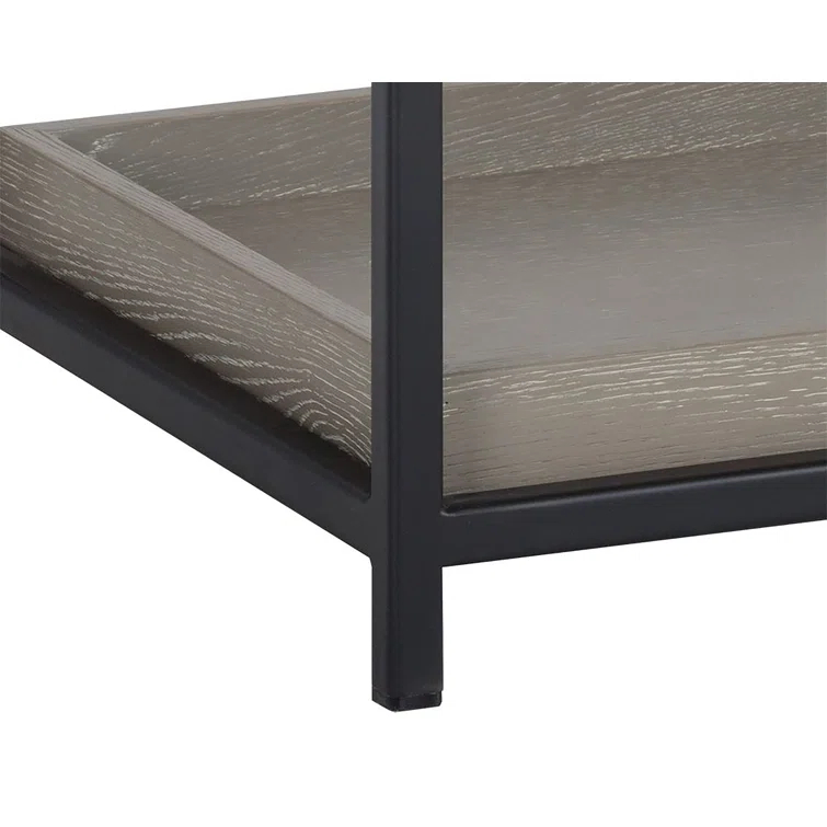 Transitional Rebel Black & Gray 1-Drawer Nightstand