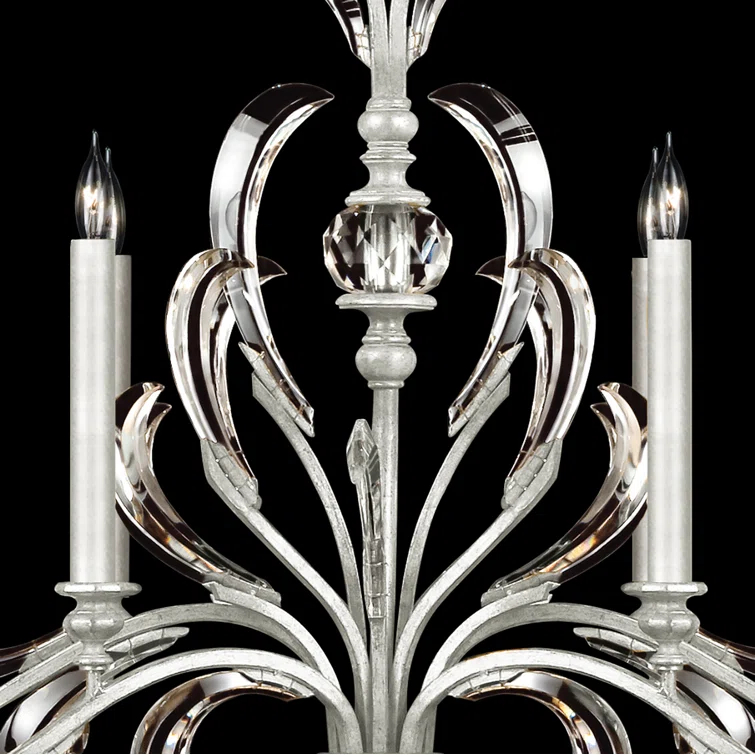 Beveled Arcs 44" Oblong Chandelier