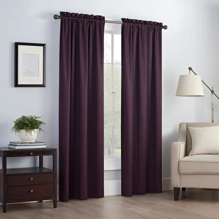Canova Polyester Blend Light Filtering Curtain Panel