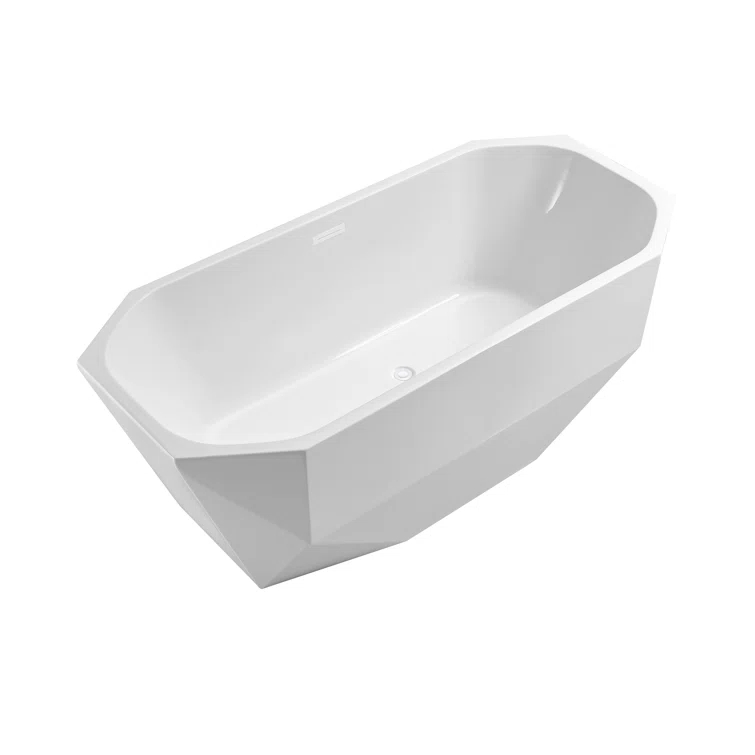 1501 mm x 719 mm Freestanding Roll Top Bathtub