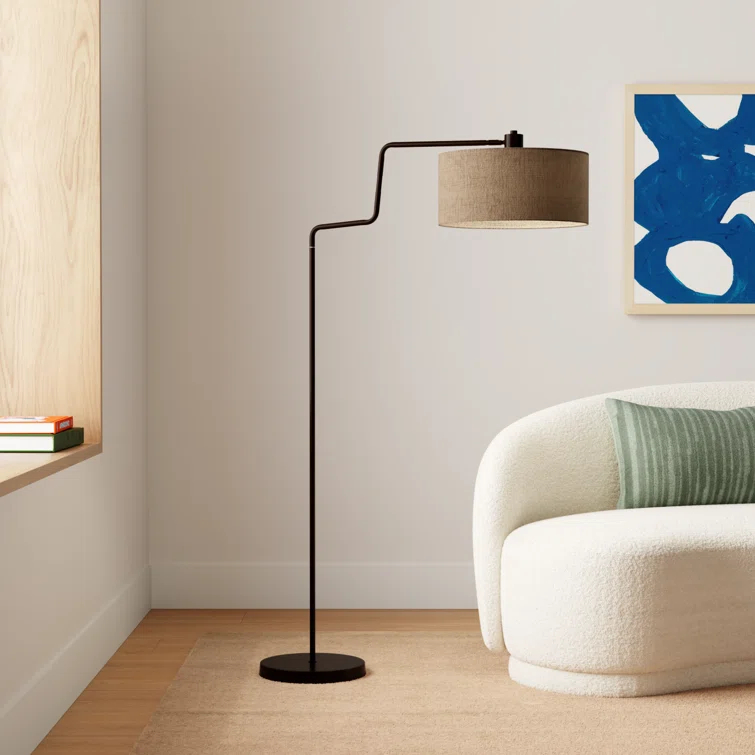 Wenham 57'' Swing Arm Floor Lamp