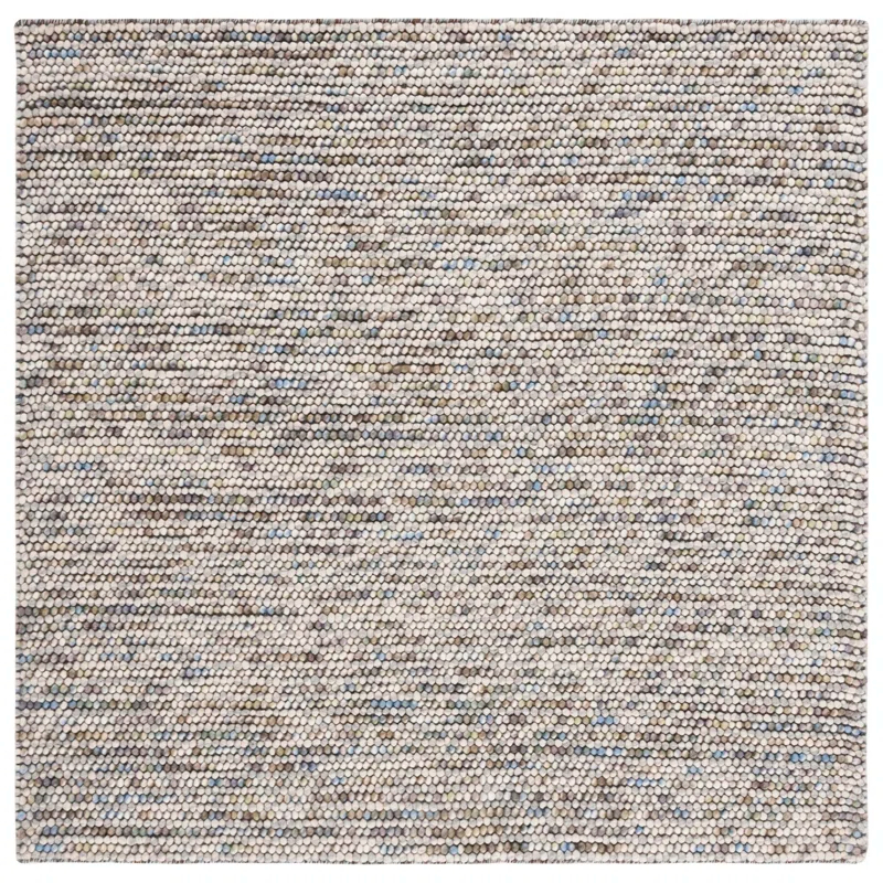 SAFAVIEH Natura Feride Geometric Area Rug, Ivory/Multi, 8' x 8' Square