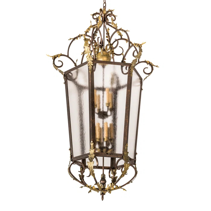Elisa 12 - Light Dimmable Lantern Square / Rectangle Chandelier