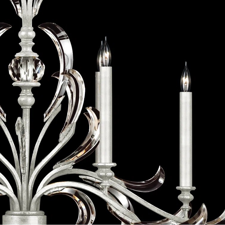 Beveled Arcs 44" Oblong Chandelier