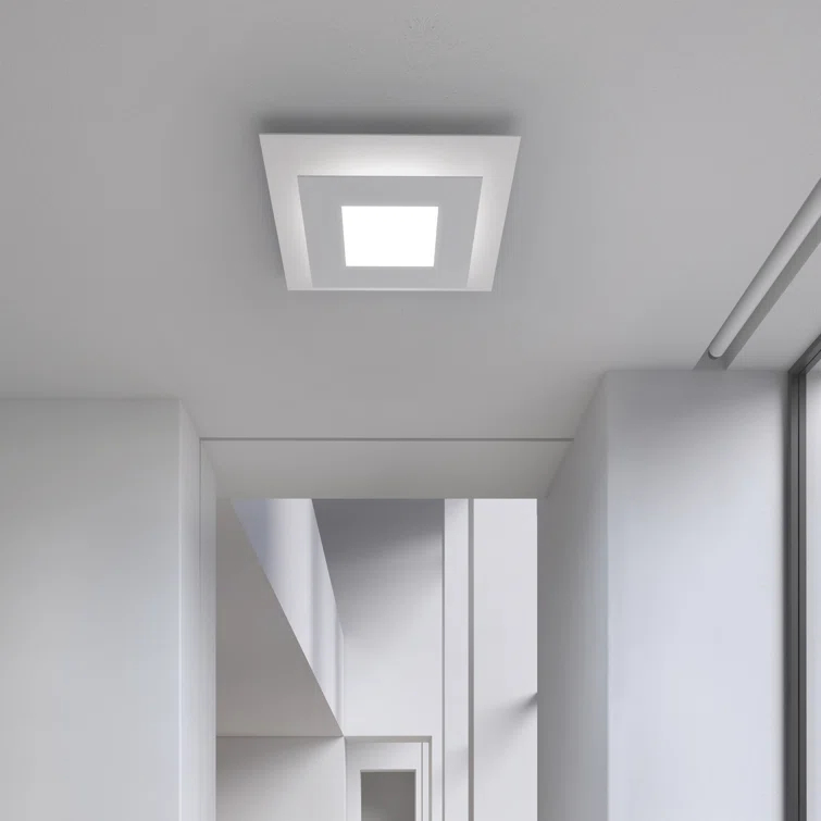 SONNEMAN Offset Glass LED Flush Mount