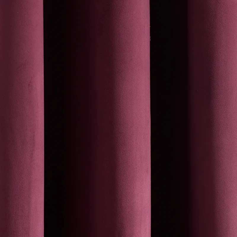 Prima Velvet Solid Blackout Polyester Curtain