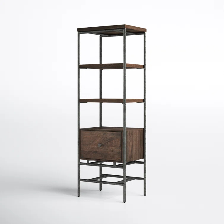 Gerti Narrow Etagere Bookcase