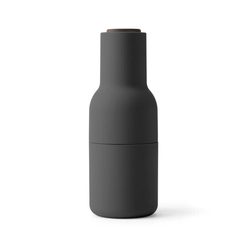 Carbon and Ash Wood and Plastic Salt and Pepper Grinder Set