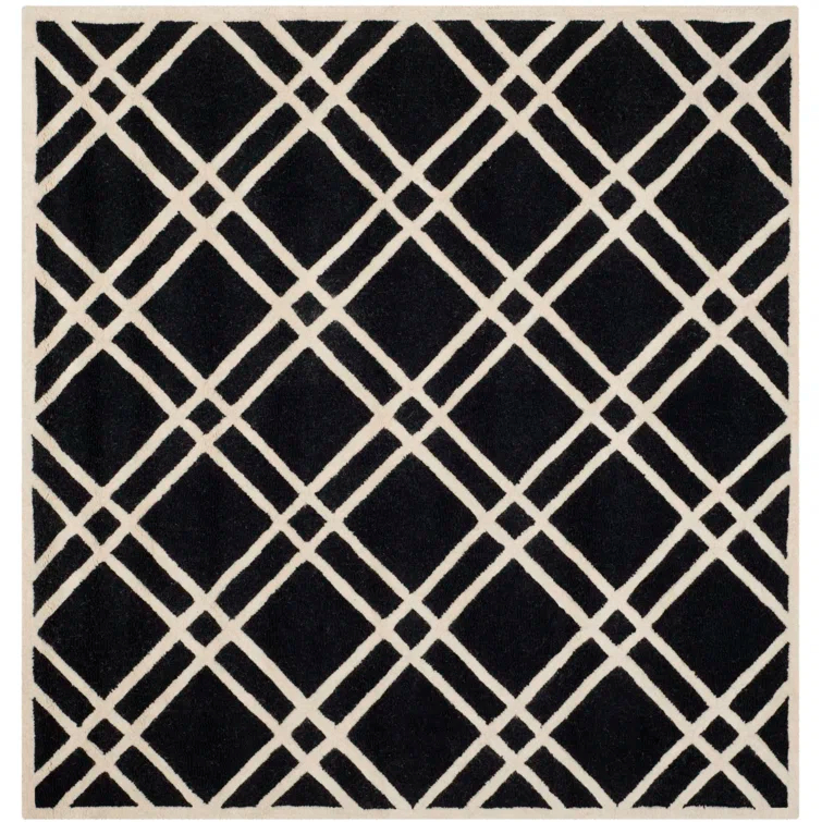 Deedgra Hand Tufted Wool Geometric Rug